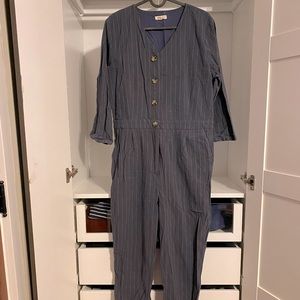 Pinstripe Jumpsuit